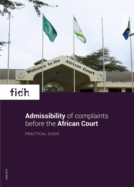 Admissibility of Complaints Before the African Court