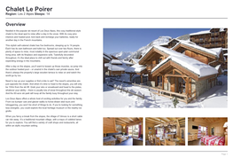 Chalet Le Poirer Region: Les 2 Alpes Sleeps: 14
