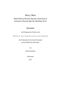 Heavy Meta Model-Driven Domain-Specific Generation of Generative Domain-Specific Modeling Tools