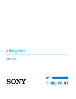 A Stronger Sony
