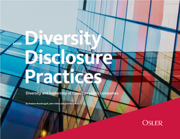 Osler, 2020 Diversity Disclosure Practices Report