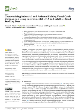 Characterizing Industrial and Artisanal Fishing Vessel Catch Composition Using Environmental DNA and Satellite-Based Tracking Data