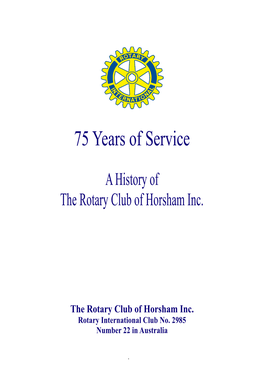 75 Years of Service