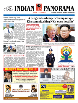 Trump Scraps Kim Summit, Citing NK's