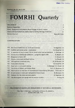 FOMRHI Quarterly