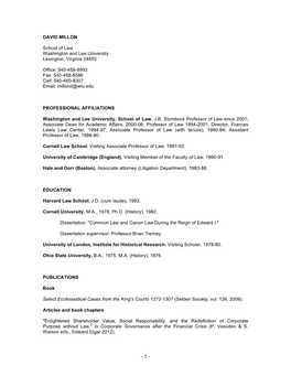 1 - "Reforming the Third Year of Law School," in Reforming Legal Education: Law Schools at the Crossroads (D