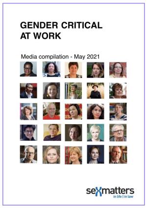 Gender Critical at Work – Media Compilation