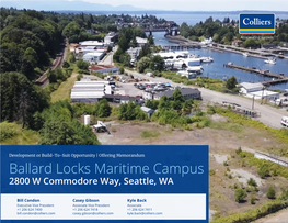 Ballard Locks Maritime Campus 2800 W Commodore Way, Seattle, WA