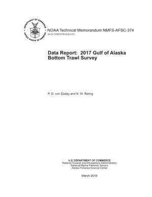2017 Gulf of Alaska Bottom Trawl Survey