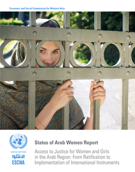 Status of Arab Women Report Access to Justice for Women And