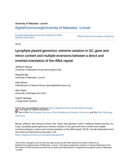 Extreme Variation in GC, Gene and Intron Content and Multiple Inversions Between a Direct and Inverted Orientation of the Rrna Repeat