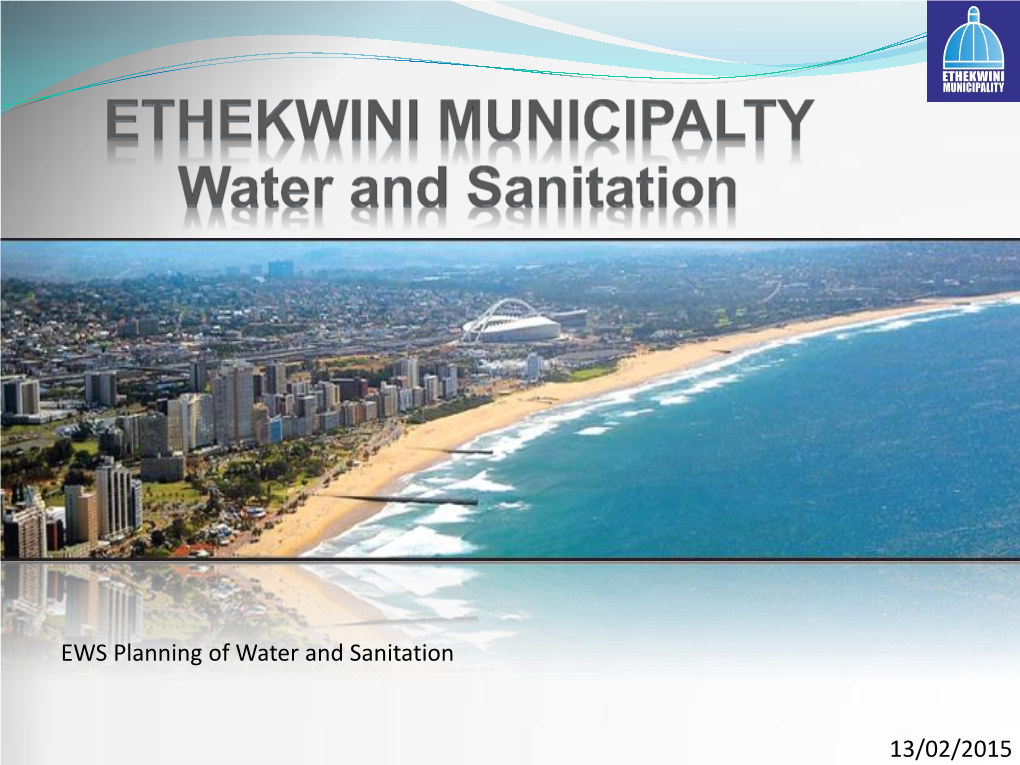 ETHEKWINI MUNICIPALTY Water and Sanitation