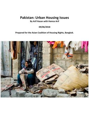Pakistan Urban Housing Issues