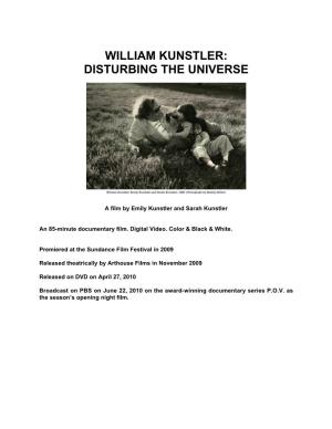 William Kunstler: Disturbing the Universe