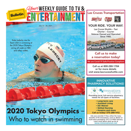 2020 Tokyo Olympics, Airing All Week on NBC and Other Outlets