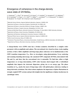 Emergence of Coherence in the Charge-Density Wave State of 2H-Nbse2