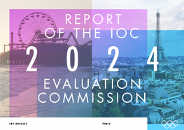Report of the Ioc Evaluation Commission 2024 2 Introduction