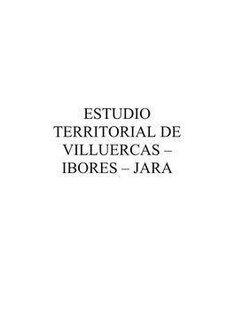 Estudio Territorial De Villuercas – Ibores – Jara