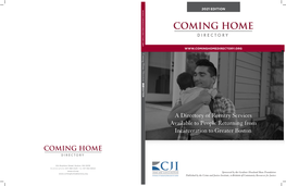 Click Here to Download the 2021 Edition of the Coming Home Directory