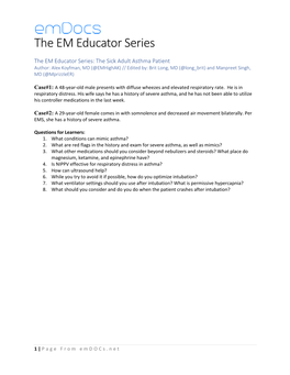 The EM Educator Series