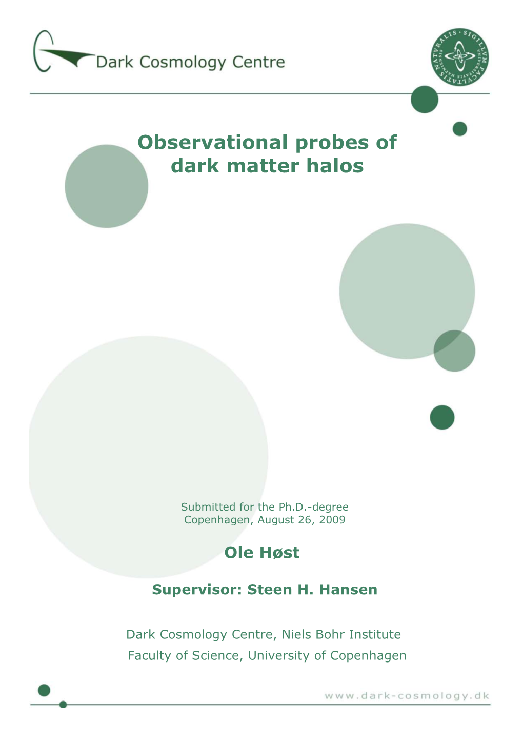 Observational Probes of Dark Matter Halos