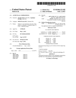 (12) United States Patent (10) Patent No.: US 8,946,121 B2 Stark Et Al