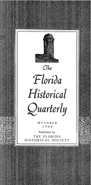 The Florida Historical Quarterly Volume Xlv October 1966 Number 2