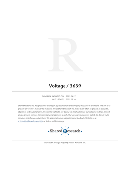 Voltage / 3639