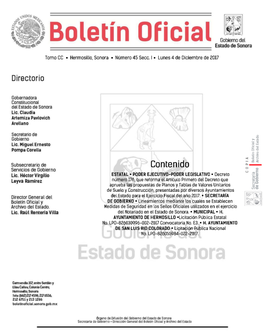 Boletín Oficial M Gobierno