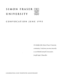 Convocation June 1995