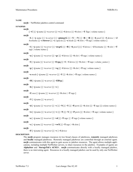 Networker Jukebox Control Command Nsrjb