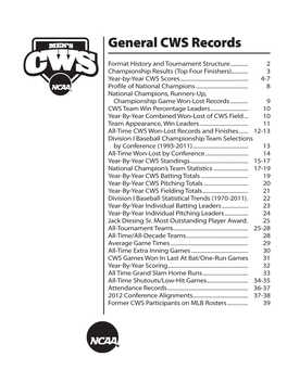 General CWS Records