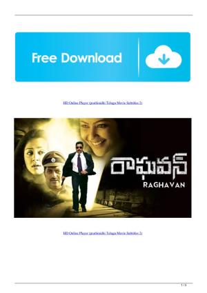HD Online Player Prathinidhi Telugu Movie Subtitles 2