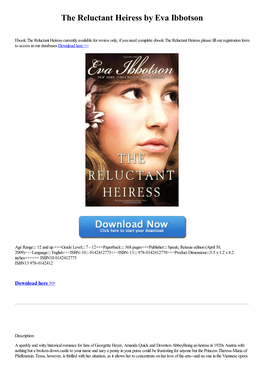 The Reluctant Heiress by Eva Ibbotson