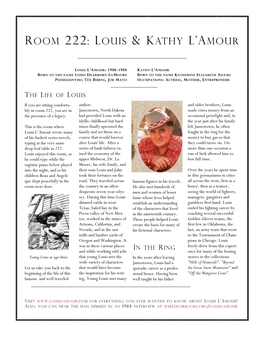Room 222 – Louis L'amour