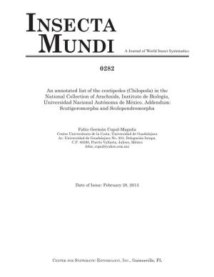 Insecta Mundi a Journal of World Insect Systematics 0282