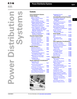 Po W Er Distribution S Ystems