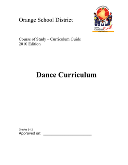 Dance Curriculum 2010