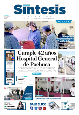 Cumple 42 Años Hospital General De Pachuca
