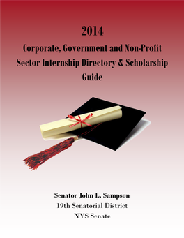 Corporate, Government and Non-Profit Sector Internship Directory & Scholarship Guide