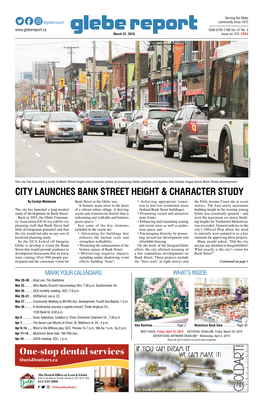 City Launches Bank Street Height & Character Study
