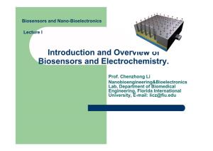 Biosensors and Nano-Bioelectronics