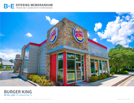 Burger King Retail; Qsr | St