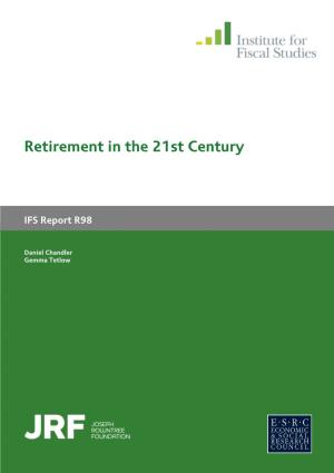 Retirement in the 21St Century