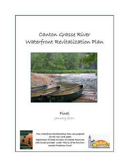Canton Grasse River Waterfront Revitalization Plan
