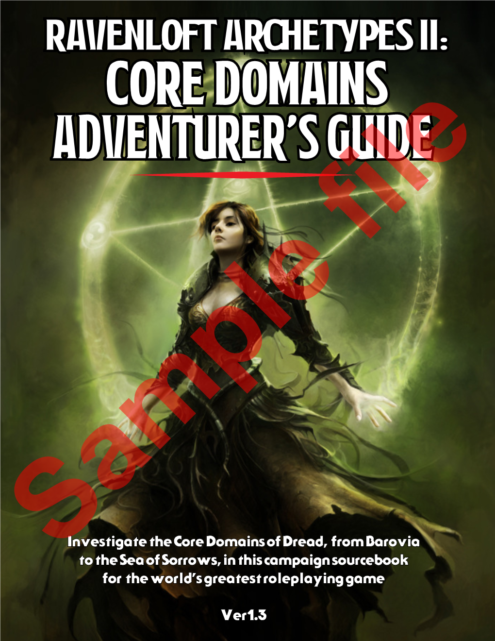 Ravenloft Archetypes II: Core Domains Adventurers Guide - Page 1
