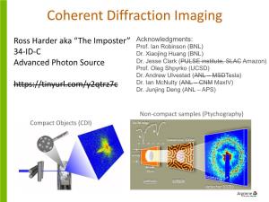 Coherent Diffraction Imaging