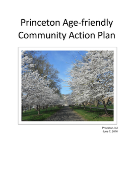 Princeton Age-Friendly Community Action Plan
