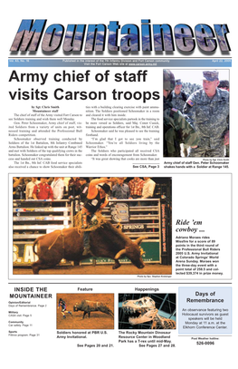 Army Chief of Staff Visits Carson Troops by Sgt