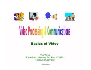 Basics of Video